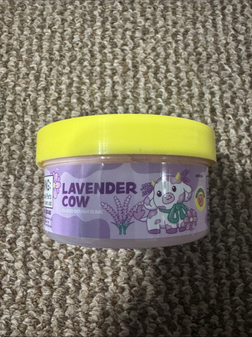Peachybbies Lavender Cow Cloud Dough Slime